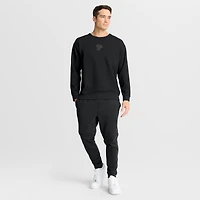 Sweat-shirt Fanatics noir authentique Pro Road Tri-Blend pour homme des Penguins de Pittsburgh