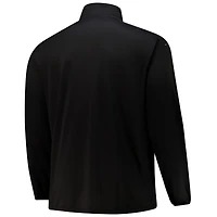 Men's Fanatics  Black Pittsburgh Penguins Big & Tall Authentic Pro Quarter-Zip Top