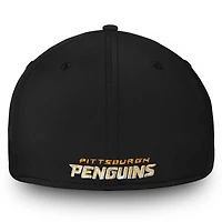 Men's Fanatics Black Pittsburgh Penguins Core Primary Logo Flex Hat