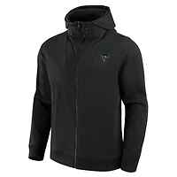 Men's Fanatics  Black Pittsburgh Penguins Elements Tonal Primary Tri-Blend Full-Zip Hoodie