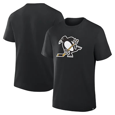 T-shirt essentiel haut de gamme noir Fanatics Pittsburgh Penguins pour homme