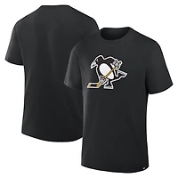 T-shirt essentiel haut de gamme noir Fanatics Pittsburgh Penguins pour homme