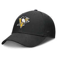 Men's Fanatics Black Pittsburgh Penguins Force Adjustable Hat