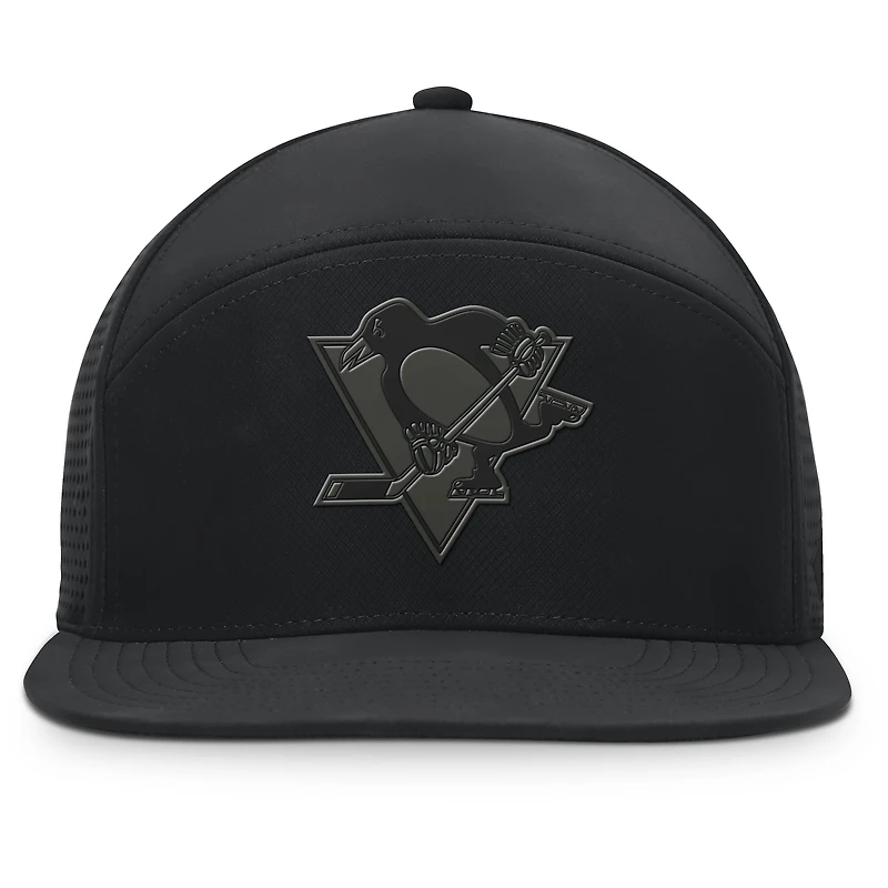 Casquette ajustable noire pour homme Fanatics Pittsburgh Penguins Front Office