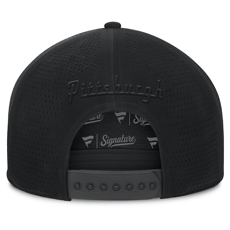 Men's Fanatics Black Pittsburgh Penguins Front Office Adjustable Hat