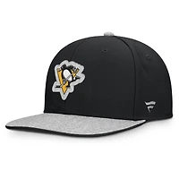 Men's Fanatics Black Pittsburgh Penguins Fundamentals Loden Snapback Hat