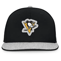 Men's Fanatics Black Pittsburgh Penguins Fundamentals Loden Snapback Hat