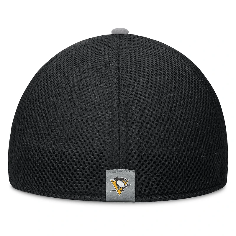 Men's Fanatics Black Pittsburgh Penguins Fundamentals Span Flex Hat