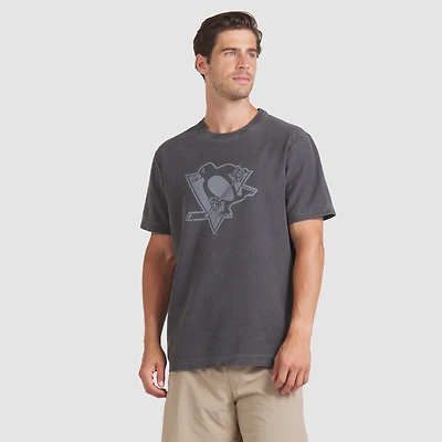 T-shirt noir pour hommes Fanatics des Penguins de Pittsburgh fabriqué au Canada