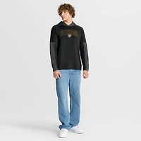 Men's Fanatics Black Pittsburgh Penguins Penalty Shot Long Sleeve Hoodie T-Shirt