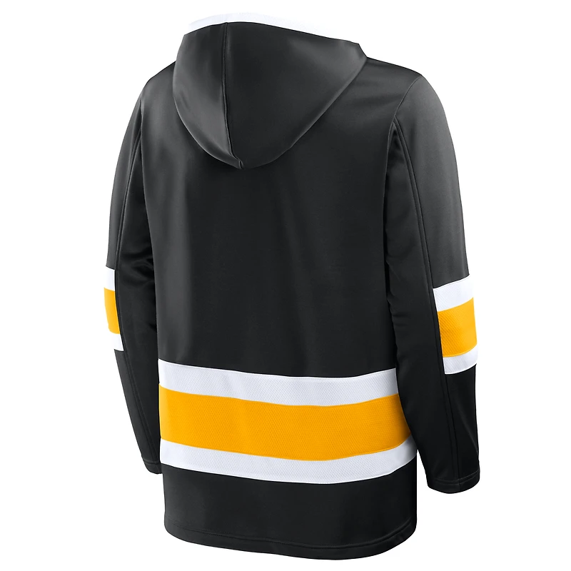 Men's Fanatics Black Pittsburgh Penguins Prime Time Fleece Hoodie