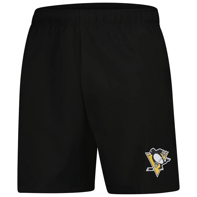 Men's Fanatics  Black Pittsburgh Penguins Tech Training Shorts
