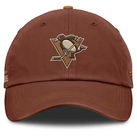 Men's Fanatics  Brown Pittsburgh Penguins Fall Leaves Timber Adjustable Hat