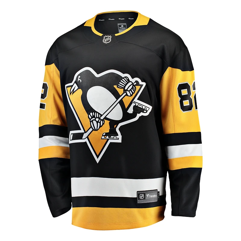 Maillot noir pour homme Fanatics Caleb Jones des Penguins de Pittsburgh, équipe à domicile Breakaway