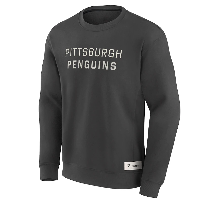 Sweat-shirt à capuche pour homme Fanatics Charcoal Pittsburgh Penguins Elements Future Ground Lettering