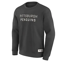 Sweat-shirt à capuche pour homme Fanatics Charcoal Pittsburgh Penguins Elements Future Ground Lettering