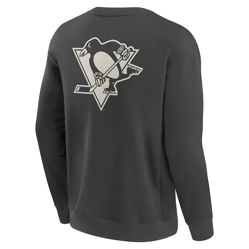 Sweat-shirt à capuche pour homme Fanatics Charcoal Pittsburgh Penguins Elements Future Ground Lettering