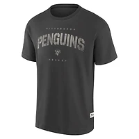 Men's Fanatics Charcoal Pittsburgh Penguins Elements Weathered Tonal Future Ground T-Shirt