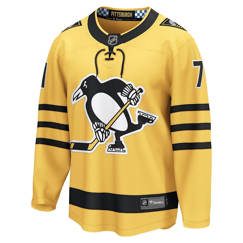 Men's Fanatics Evgeni Malkin Gold Pittsburgh Penguins Alternate Breakaway Player Jersey