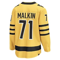 Men's Fanatics Evgeni Malkin Gold Pittsburgh Penguins Alternate Breakaway Player Jersey