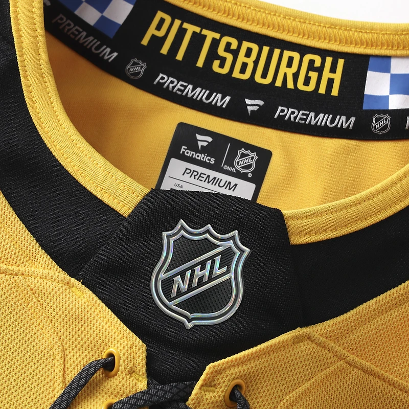 Men's Fanatics Evgeni Malkin Gold Pittsburgh Penguins Alternate Premium Player Jersey