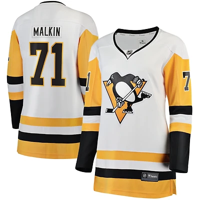 Maillot de joueur Premier Breakaway des Penguins Pittsburgh blanc Evgeni Malkin Fanatics pour hommes
