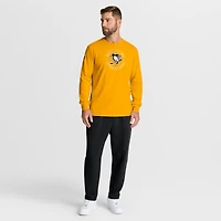 Men's Fanatics Gold Pittsburgh Penguins Authentic Pro Property Of Practice Long Sleeve T-Shirt
