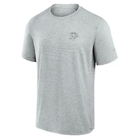 Men's Fanatics Gray Pittsburgh Penguins Front Office Tech T-Shirt
