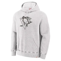 Men's Fanatics Gray Pittsburgh Penguins Made Canada Fleece Pullover Hoodie