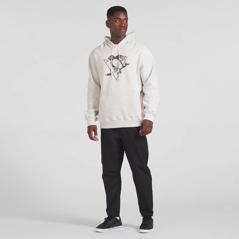 Men's Fanatics Gray Pittsburgh Penguins Made Canada Fleece Pullover Hoodie