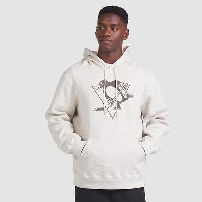 Men's Fanatics Gray Pittsburgh Penguins Made Canada Fleece Pullover Hoodie