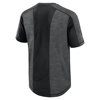 T-shirt de performance authentique Pro Rink des Penguins Pittsburgh pour hommes Fanatics Heather Charcoal