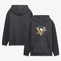 Men's Fanatics Heather Charcoal Pittsburgh Penguins Essential Hoodie