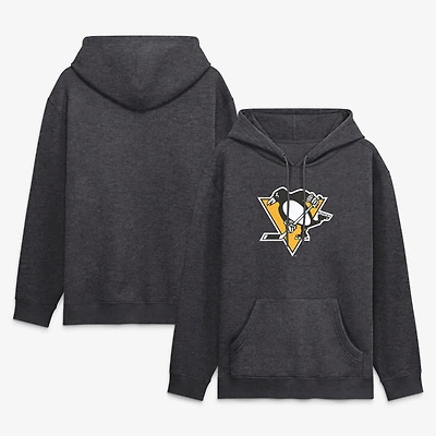 Men's Fanatics Heather Charcoal Pittsburgh Penguins Essential Hoodie