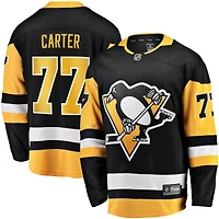 Fanatics pour hommes Jeff Carter noir Pittsburgh Penguins Home Breakaway Replica maillot