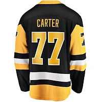 Fanatics pour hommes Jeff Carter noir Pittsburgh Penguins Home Breakaway Replica maillot