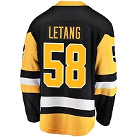 Fanatiques pour hommes de marque Kris Letang Black Pittsburgh Penguins Breakaway - Maillot joueur