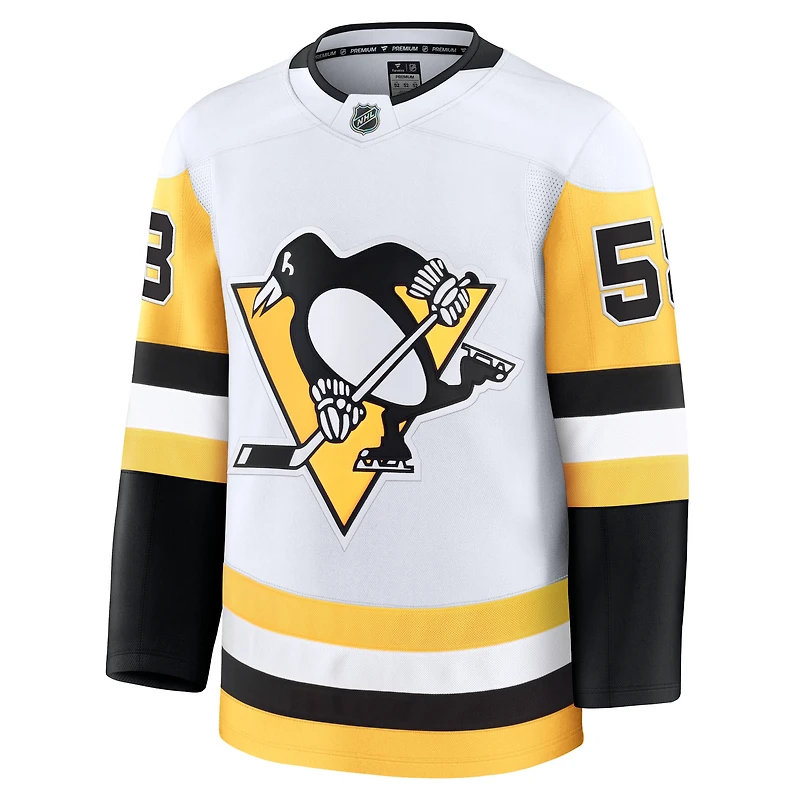 Maillot premium blanc Kris Letang des Penguins de Pittsburgh pour hommes