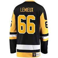 Fanatiques masculins de marque Mario Lemieux Noir Penguins Pittsburgh Premier Breakaway à la retraite - Maillot joueur