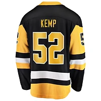 Maillot Philip Kemp noir pour homme, équipe nationale des Penguins de Pittsburgh, football américain