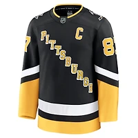 Men's Fanatics Sidney Crosby Black Pittsburgh Penguins Alternate Premium Jersey
