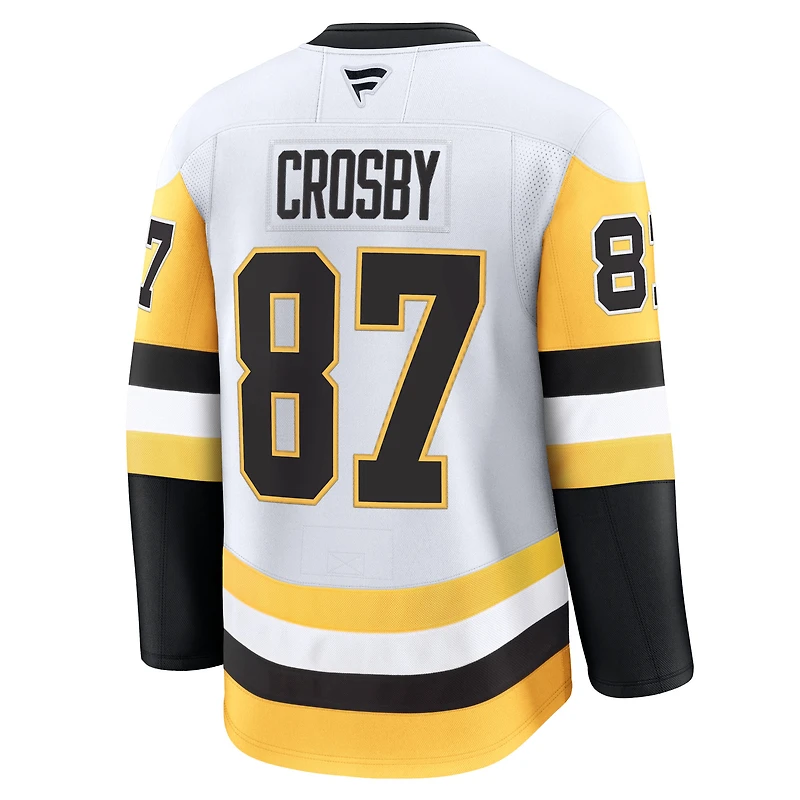 Maillot extérieur Premium blanc Sidney Crosby des Penguins de Pittsburgh pour hommes Fanatics