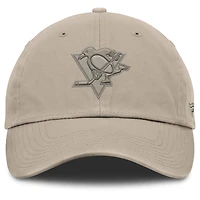 Men's Fanatics Tan Pittsburgh Penguins Authentic Pro Road Adjustable Hat