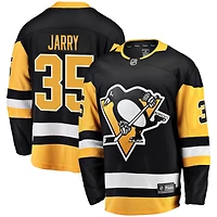 Fanatics pour hommes Tristan Jarry noir Pittsburgh Penguins Home Breakaway Player Maillot