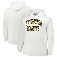 Sweat à capuche en polaire blanc Fanatics Pittsburgh Penguins pour hommes, grande taille