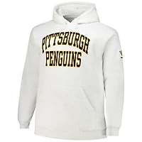 Sweat à capuche en polaire blanc Fanatics Pittsburgh Penguins pour hommes, grande taille