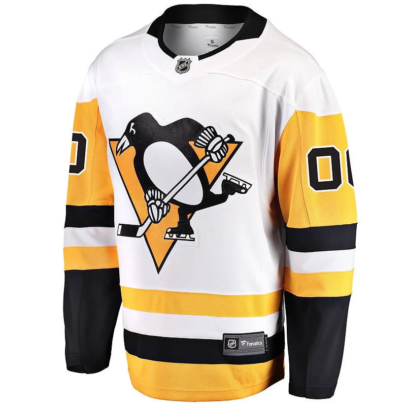 Hommes fanatiques de marque White Pittsburgh Penguins Breakaway - Maillot personnalisé
