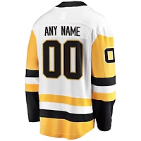 Hommes fanatiques de marque White Pittsburgh Penguins Breakaway - Maillot personnalisé