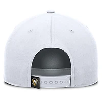 Casquette ajustable en forme de A pour homme, motif corde blanche des Penguins de Pittsburgh, Fanatics