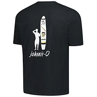 T-shirt johnnie-O pour homme, motif anthracite, chiné des Penguins de Pittsburgh